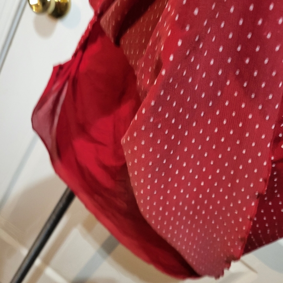 Venezia Red Polka Dot Blouse - Picture 4 of 9